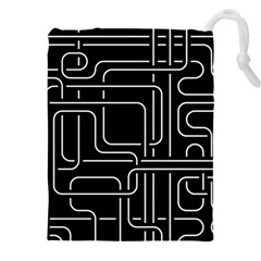 Illustration Circuit Cpu Pcb Electronic Wires Drawstring Pouch (5xl) by Wegoenart