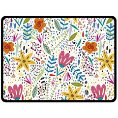 Flowers Double Sided Fleece Blanket (large)  by nateshop