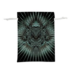 Abstract Art Fractal Artwork Lightweight Drawstring Pouch (l) by Pakrebo