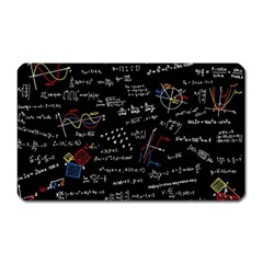 Black Background Text Overlay  Mathematics Formula Magnet (rectangular) by danenraven