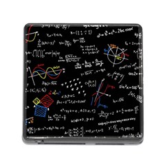 Black Background Text Overlay  Mathematics Formula Memory Card Reader (square 5 Slot) by danenraven