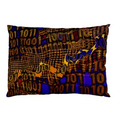 Binary Code Transformation Pillow Case (two Sides) by Wegoenart