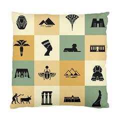 Egyptian-flat-style-icons Standard Cushion Case (two Sides)