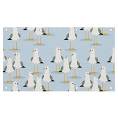 Cute-seagulls-seamless-pattern-light-blue-background Banner And Sign 7  X 4  by Jancukart