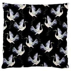 Crane-pattern Standard Flano Cushion Case (one Side)