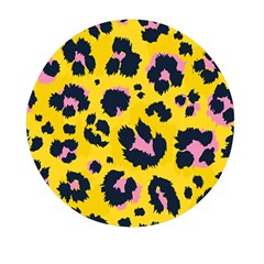 Leopard-print-seamless-pattern Mini Round Pill Box by Jancukart