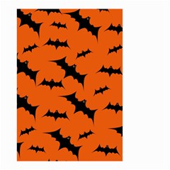 Halloween Card With Bats Flying Pattern Small Garden Flag (two Sides) by Wegoenart