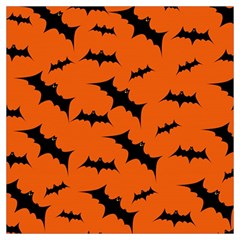 Halloween Card With Bats Flying Pattern Lightweight Scarf  by Wegoenart