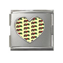 Guarana Fruit Clean Mega Link Heart Italian Charm (18mm)