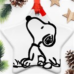 Snoopy Love Ornament (Star) Front