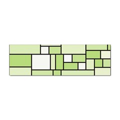 Green-geometric-digital-paper Sticker (bumper) by Wegoenart