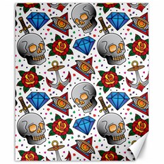 Full Color Flash Tattoo Patterns Canvas 20  X 24  by Wegoenart