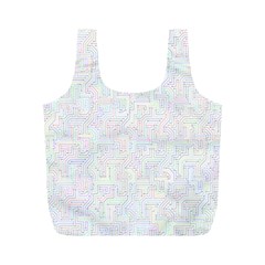 Computer Cyber Circuitry Circuits Electronic Full Print Recycle Bag (m) by Jancukart