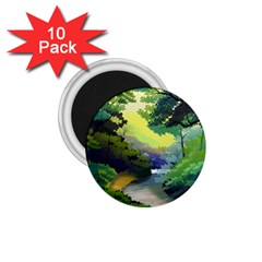 Landscape Illustration Nature Painting 1 75  Magnets (10 Pack)  by Wegoenart