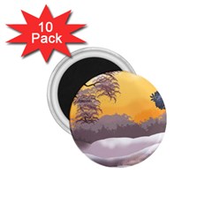 Illustration Background Landscape 1 75  Magnets (10 Pack)  by Wegoenart