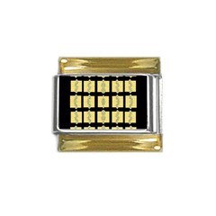 Stay Cool With Bloom In Decorative Gold Trim Italian Charm (9mm)