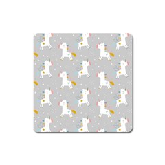 Cute Unicorns Square Magnet by ConteMonfrey