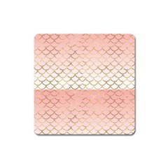 Mermaid Ombre Scales  Square Magnet by ConteMonfrey