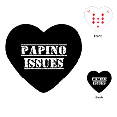 Papino Issues - Italian Humor Playing Cards Single Design (heart) by ConteMonfrey