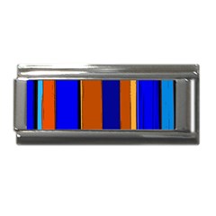 Abstract Blue And Orange 930 Superlink Italian Charm (9mm)