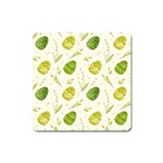 Easter Green Eggs  Square Magnet Front