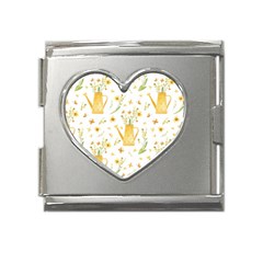 Easter Garden   Mega Link Heart Italian Charm (18mm) by ConteMonfrey