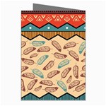 Ethnic tribal pattern background Greeting Cards (Pkg of 8) Right