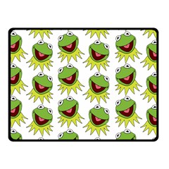 Kermit The Frog Fleece Blanket (small) by Valentinaart