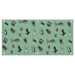 Insects Pattern Banner And Sign 4  X 2  by Valentinaart