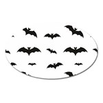 Bat pattern Oval Magnet Front