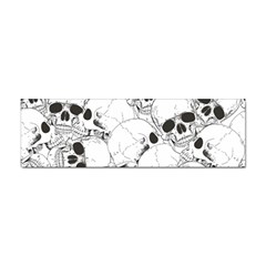 Skull Pattern Sticker (bumper) by Valentinaart