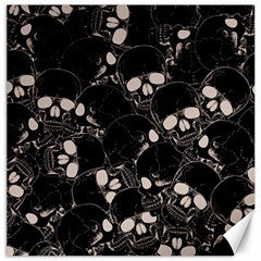 Skull Pattern Canvas 20  X 20  by Valentinaart