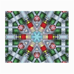 Geometric Symmetrical Symmetry Data Futuristic Small Glasses Cloth (2 Sides) by Ravend