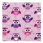 Seamless Cute Colourfull Owl Kids Pattern Banner and Sign 4  x 4  Front