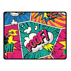 Comic Colorful Seamless Pattern Fleece Blanket (small) by Pakemis