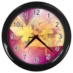 Colorful Nature Wall Clock (black) by Sparkle