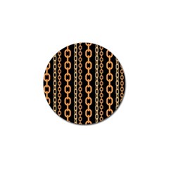 Gold-chain-jewelry-seamless-pattern Golf Ball Marker by Pakemis