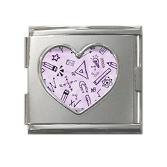 Science Research Curious Search Inspect Scientific Mega Link Heart Italian Charm (18mm) by Uceng