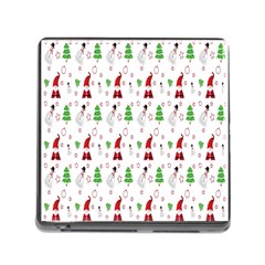 Santa Claus Snowman Christmas  Memory Card Reader (square 5 Slot) by artworkshop