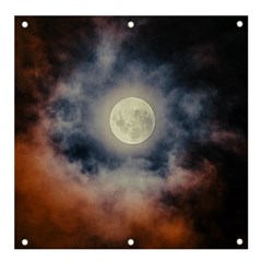 Dark Full Moonscape Midnight Scene Banner And Sign 4  X 4  by dflcprintsclothing