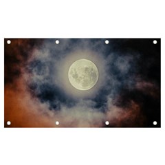 Dark Full Moonscape Midnight Scene Banner And Sign 7  X 4  by dflcprintsclothing