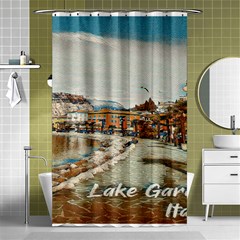 Birds And People On Lake Garda Shower Curtain 48  X 72  (small)  by ConteMonfrey