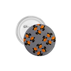 Pumpkin Heads With Hat Gray 1 75  Buttons by TetiBright