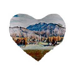 Trentino Alto Adige, Italy  Standard 16  Premium Heart Shape Cushions by ConteMonfrey