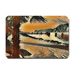 End Of The Day On The Lake Garda, Italy  Small Doormat by ConteMonfrey