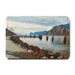 Ducks On Gardasee Small Doormat by ConteMonfrey