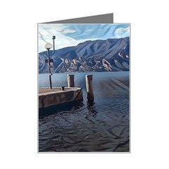 Pier On The End Of A Day Mini Greeting Card by ConteMonfrey