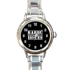 Babbu Issues - Italian Daddy Issues Round Italian Charm Watch by ConteMonfrey