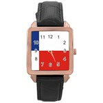 Banskobystricky Flag Rose Gold Leather Watch  Front