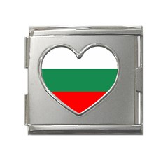 Bulgaria Mega Link Heart Italian Charm (18mm) by tony4urban